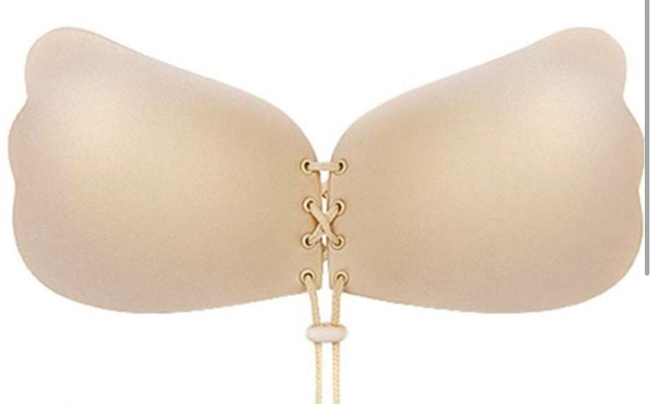 Strapless stick on bra